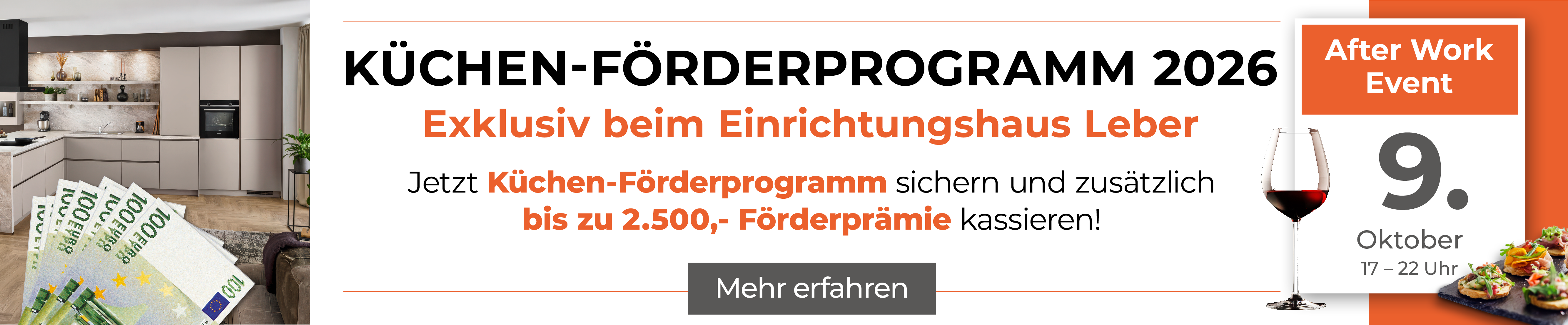 Küchen Förderprogramm bei Einrichtung Leber 2026