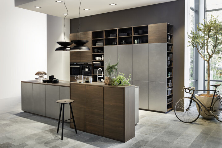 Küchenstudio bei Olpe - Küche von Nolte Küchen in hellem Grau